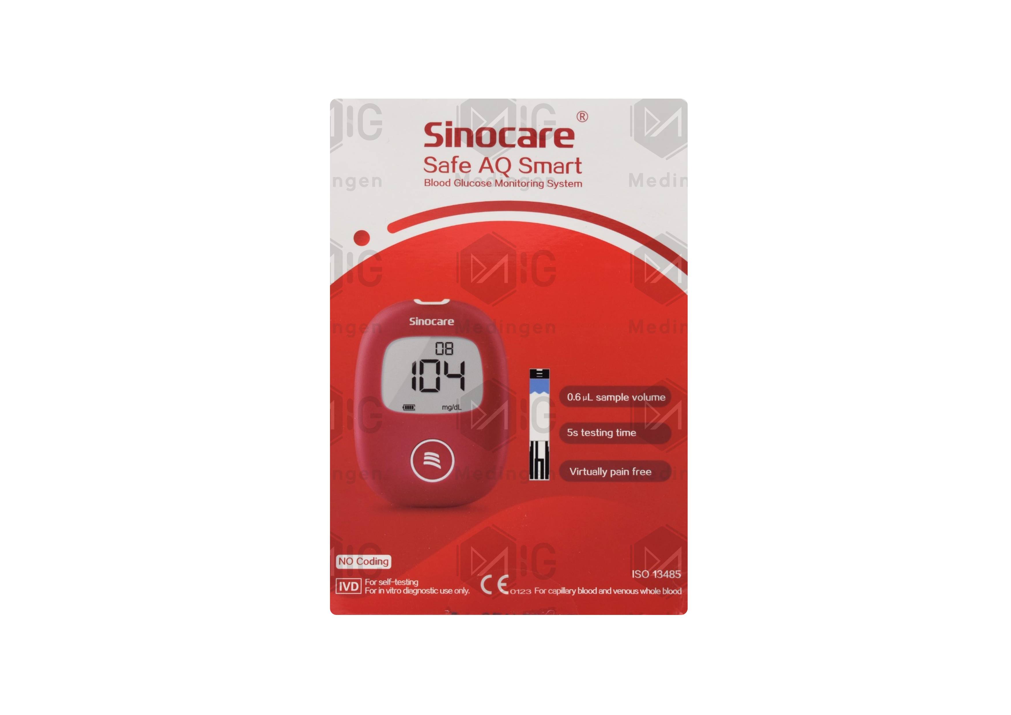 SINOCARE SAFE AQ SMART BLOOD GLUCOSE MONITORING SYSTEM